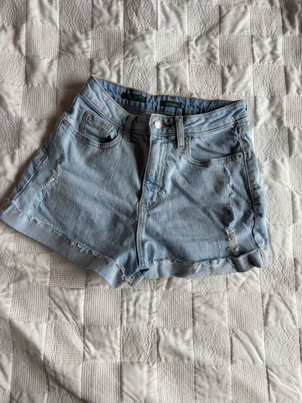 wild fable Light Blue Distressed Denim Jean Shorts